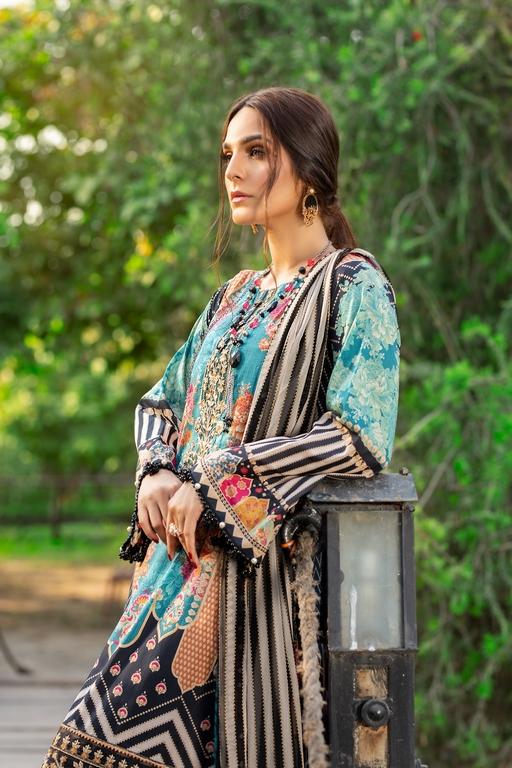 3-PC Unstitched Digital Printed Lawn Suit