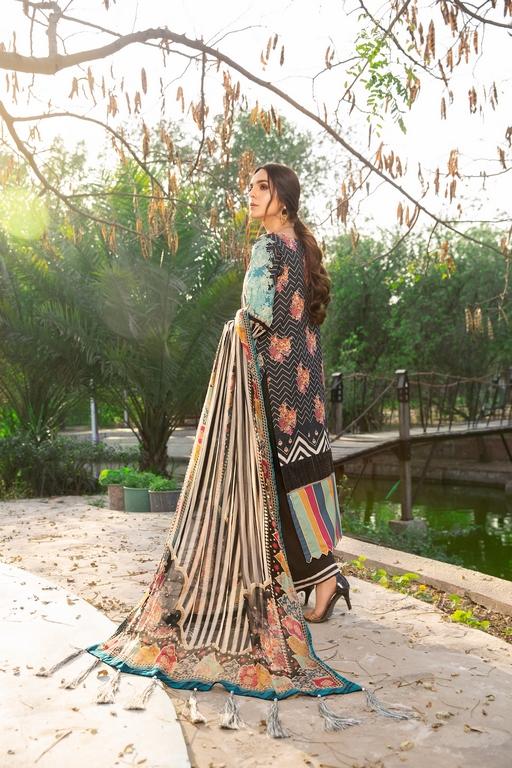 3-PC Unstitched Digital Printed Lawn Suit