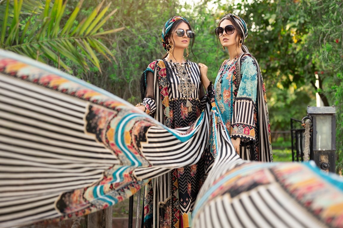 3-PC Unstitched Digital Printed Lawn Suit