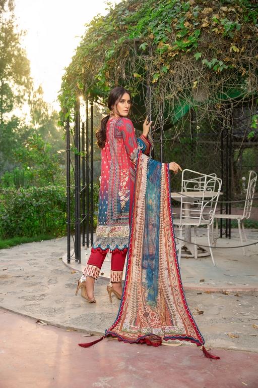 3-PC Unstitched Digital Printed Lawn Suit