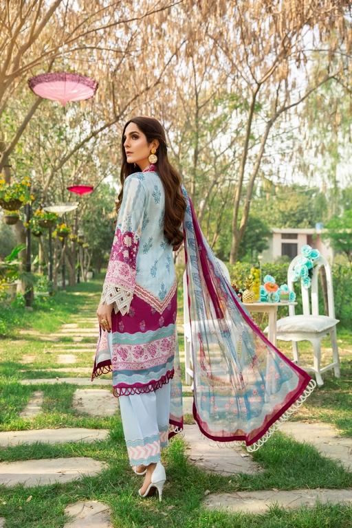 3-PC Unstitched Digital Printed Lawn Suit