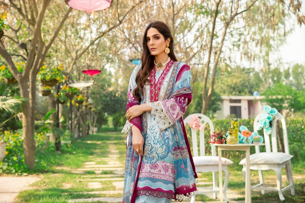 3-PC Unstitched Digital Printed Lawn Suit