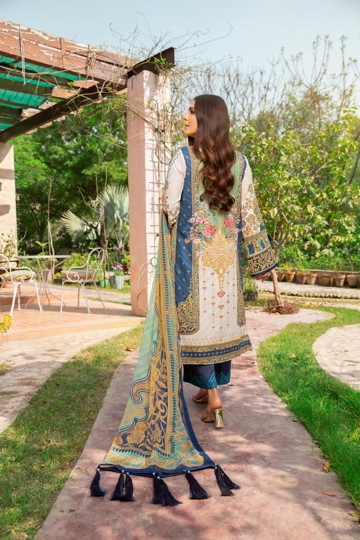 3-PC Unstitched Digital Printed Lawn Suit