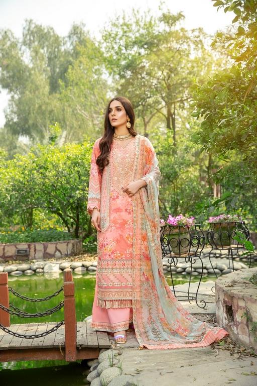 3-PC Unstitched Digital Printed Lawn Suit