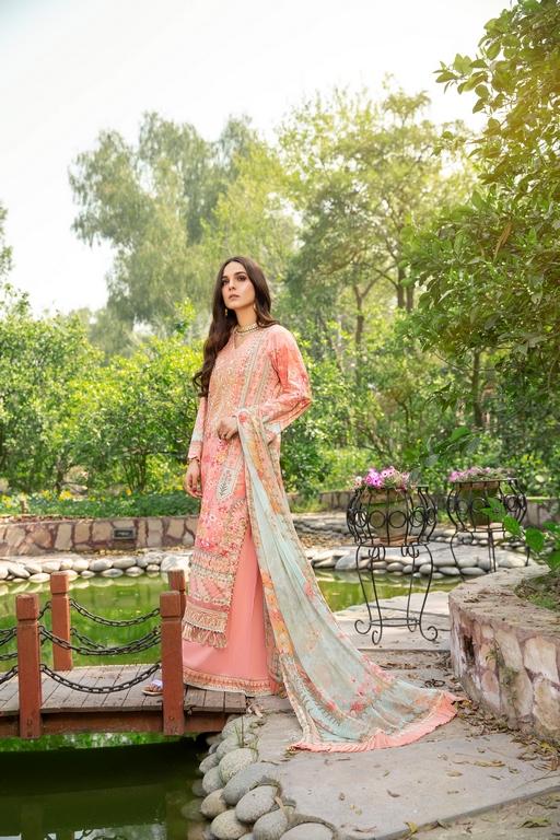 3-PC Unstitched Digital Printed Lawn Suit