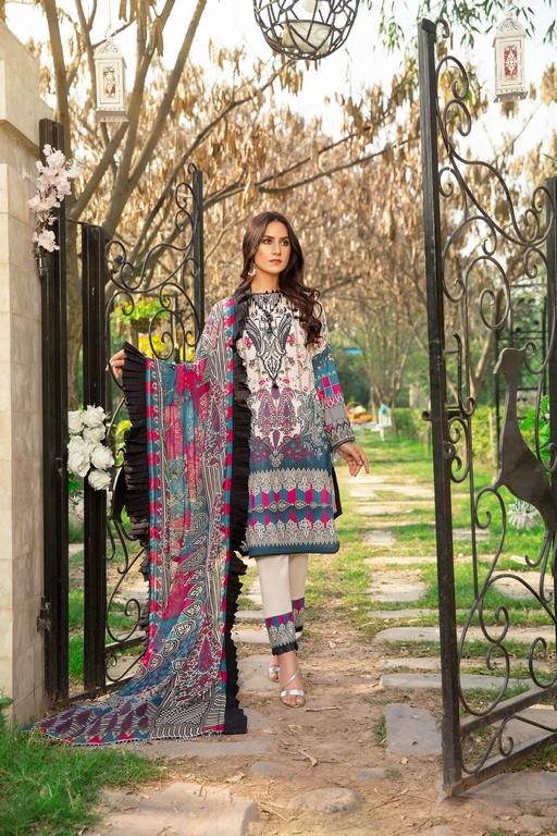 3-PC Unstitched Digital Printed Lawn Suit