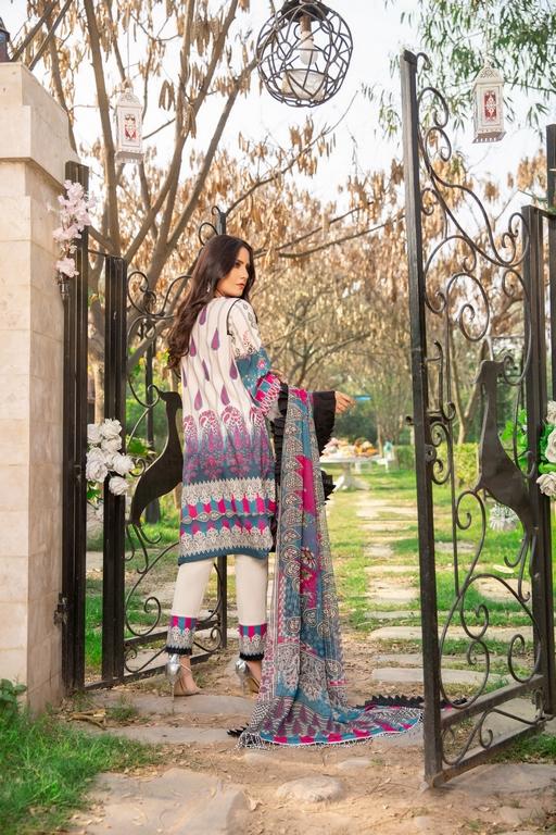 3-PC Unstitched Digital Printed Lawn Suit