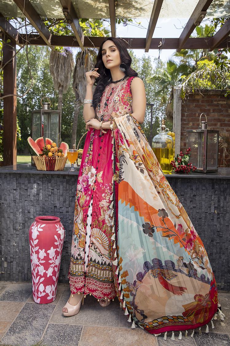 3-PC Unstitched Digital Printed Lawn Suit