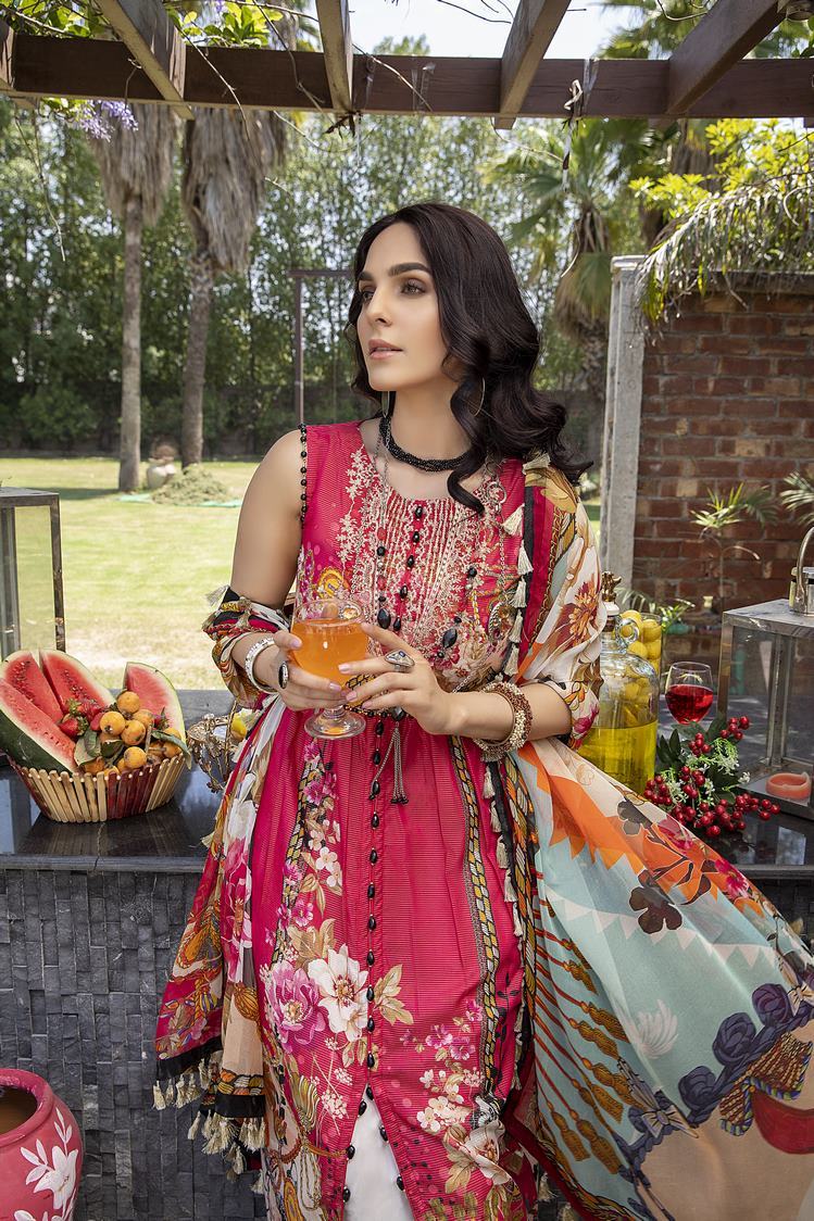 3-PC Unstitched Digital Printed Lawn Suit