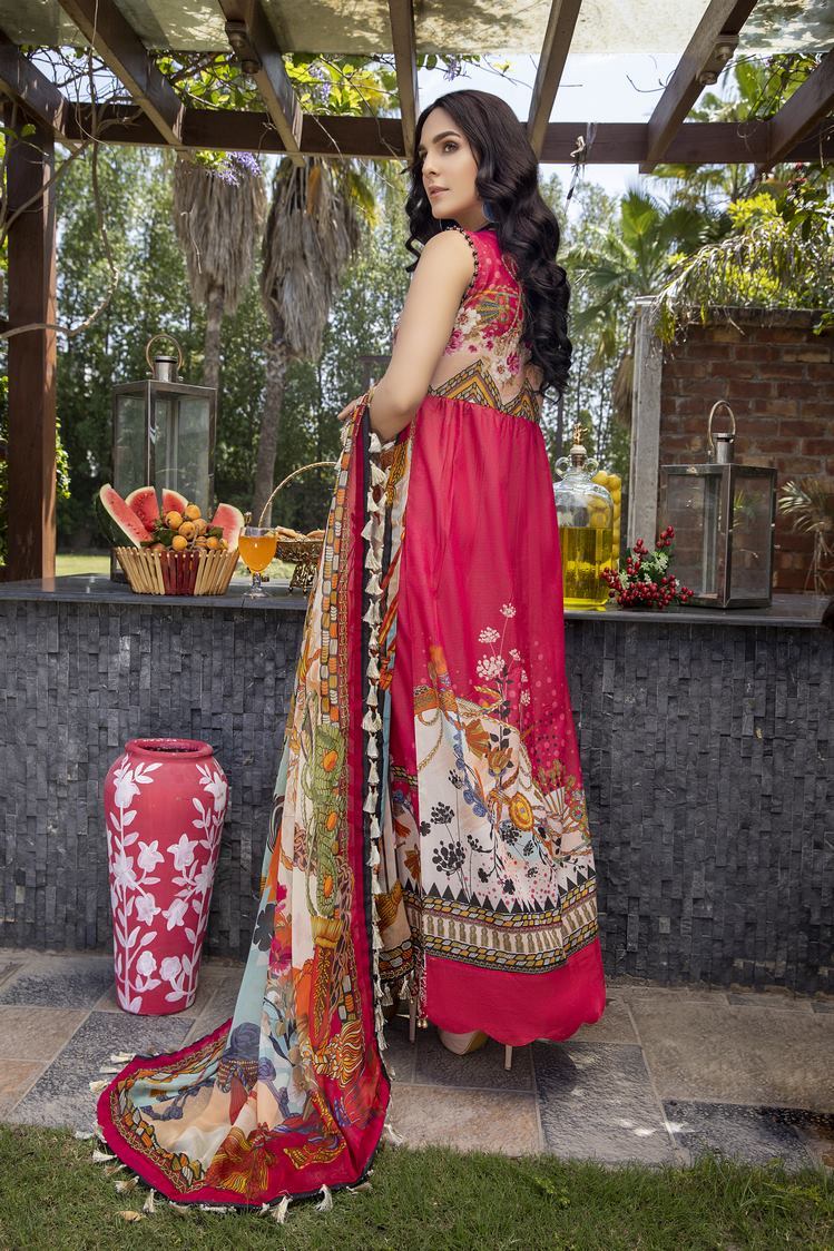 3-PC Unstitched Digital Printed Lawn Suit