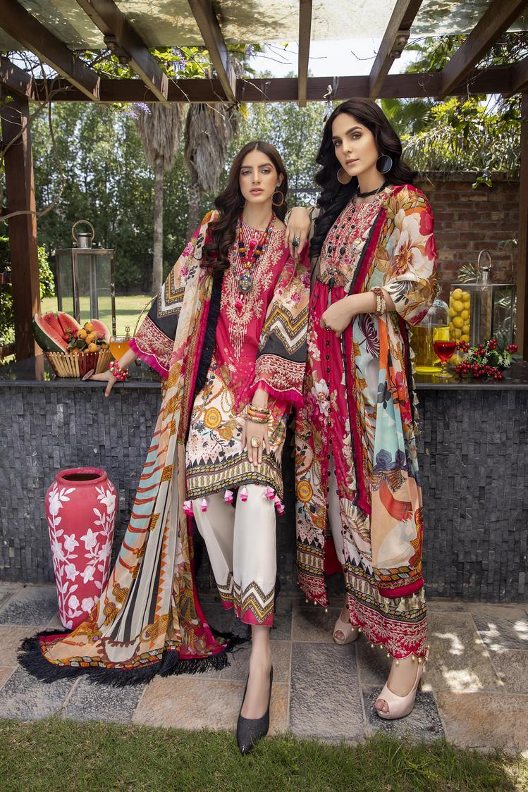 3-PC Unstitched Digital Printed Lawn Suit