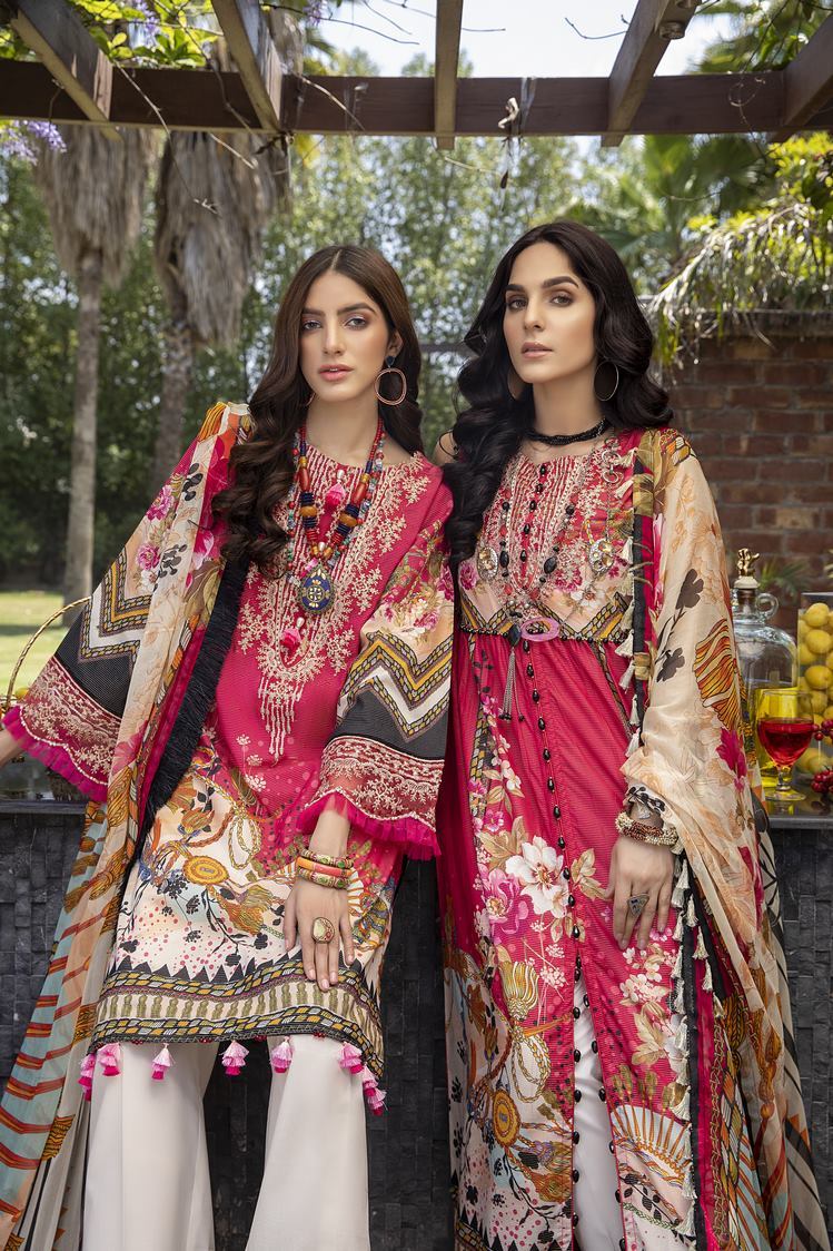 3-PC Unstitched Digital Printed Lawn Suit