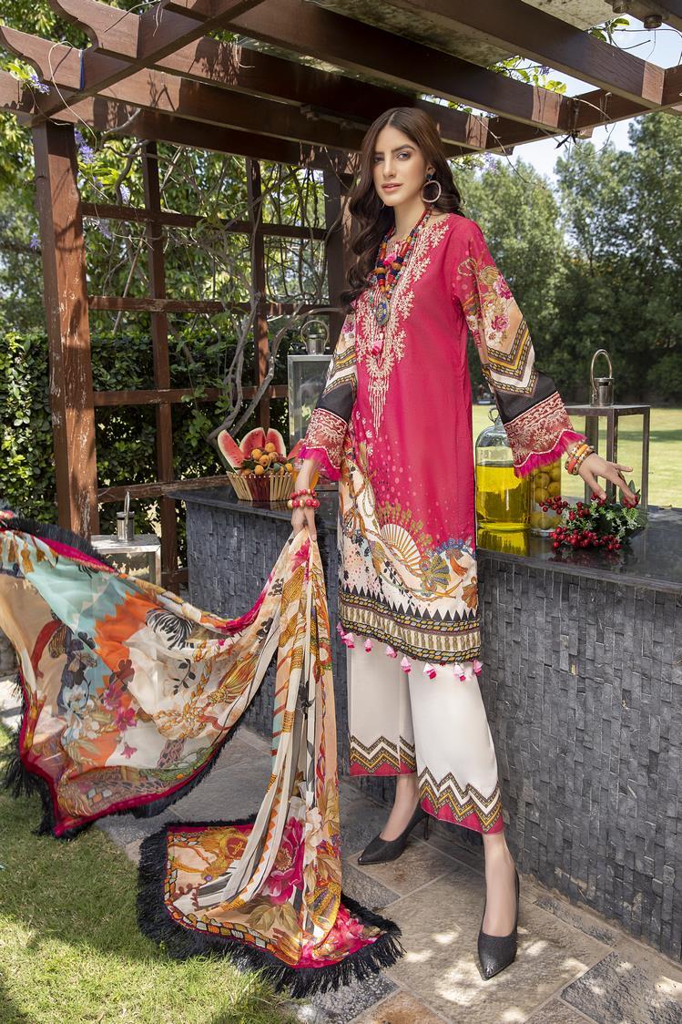 3-PC Unstitched Digital Printed Lawn Suit