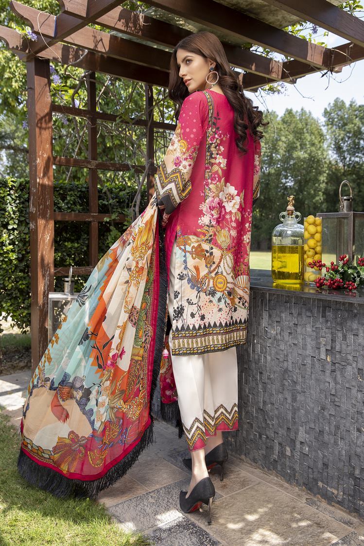 3-PC Unstitched Digital Printed Lawn Suit