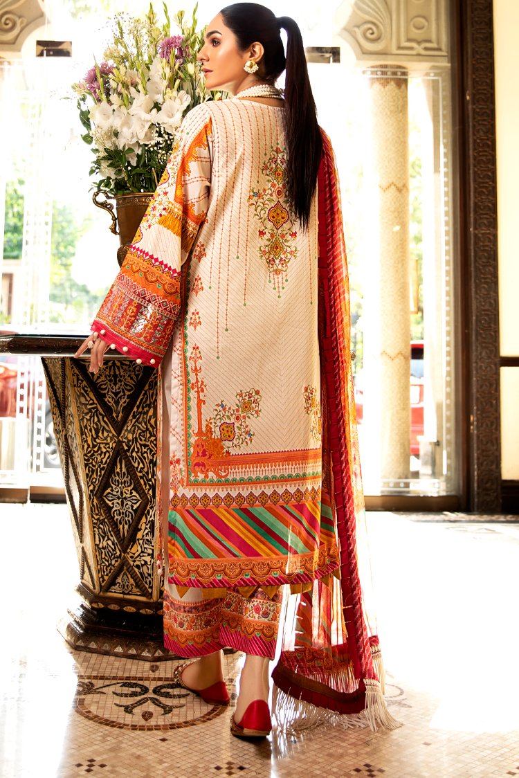 3-PC Unstitched Digital Printed Lawn Suit