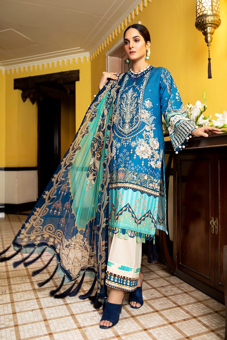 3-PC Unstitched Digital Printed Lawn Suit