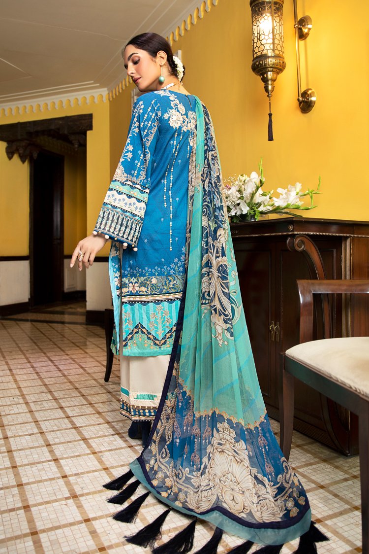 3-PC Unstitched Digital Printed Lawn Suit