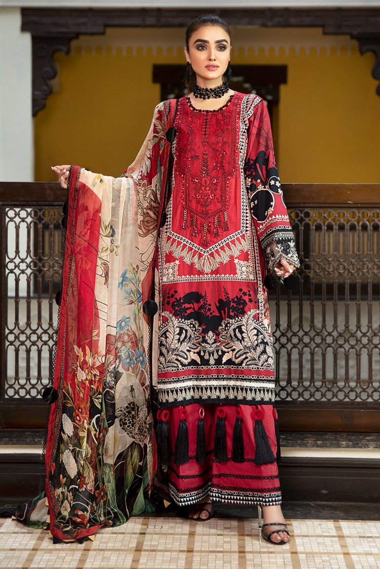 3-PC Unstitched Digital Printed Lawn Suit