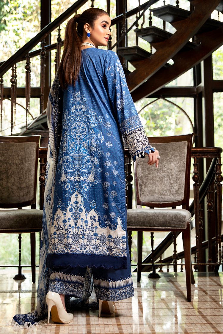 3-PC Unstitched Digital Printed Lawn Suit