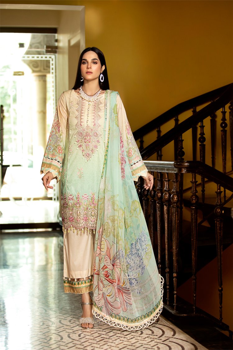 3-PC Unstitched Digital Printed Lawn Suit