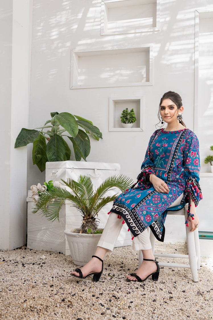 1-PC Unstitched Lawn Jacquard Kurti