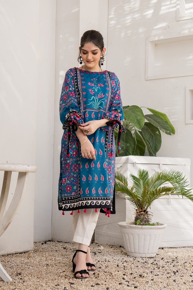 1-PC Unstitched Lawn Jacquard Kurti