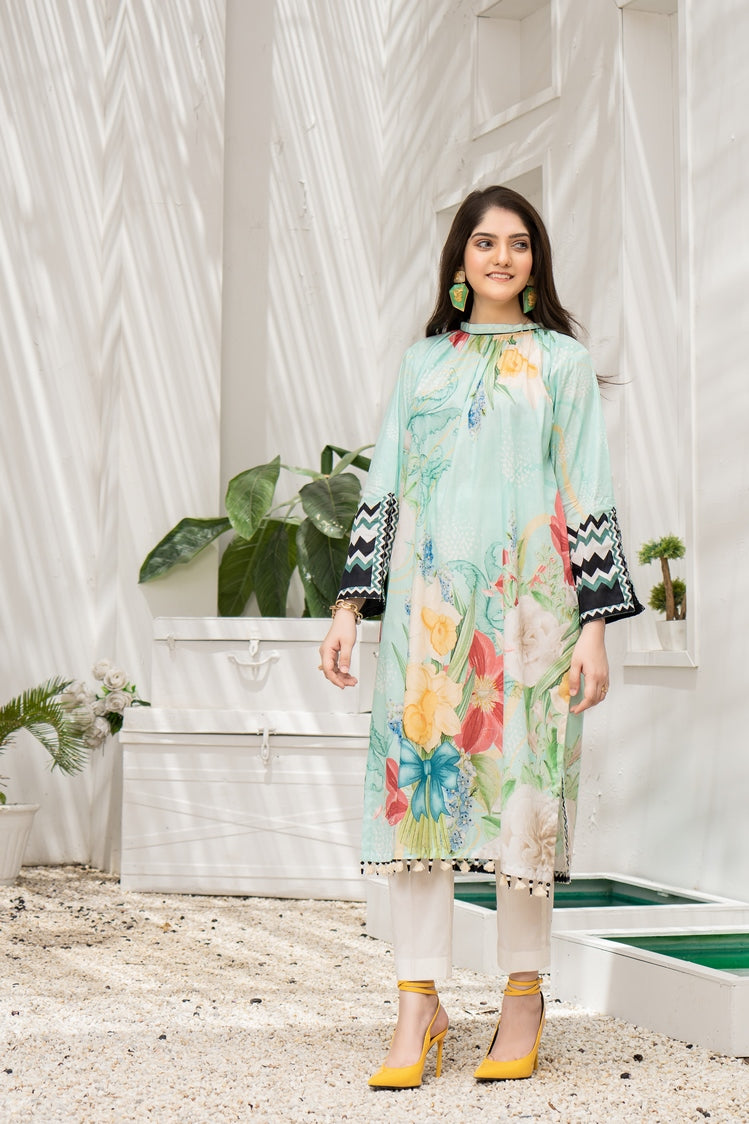 1-PC Unstitched Lawn Jacquard Kurti