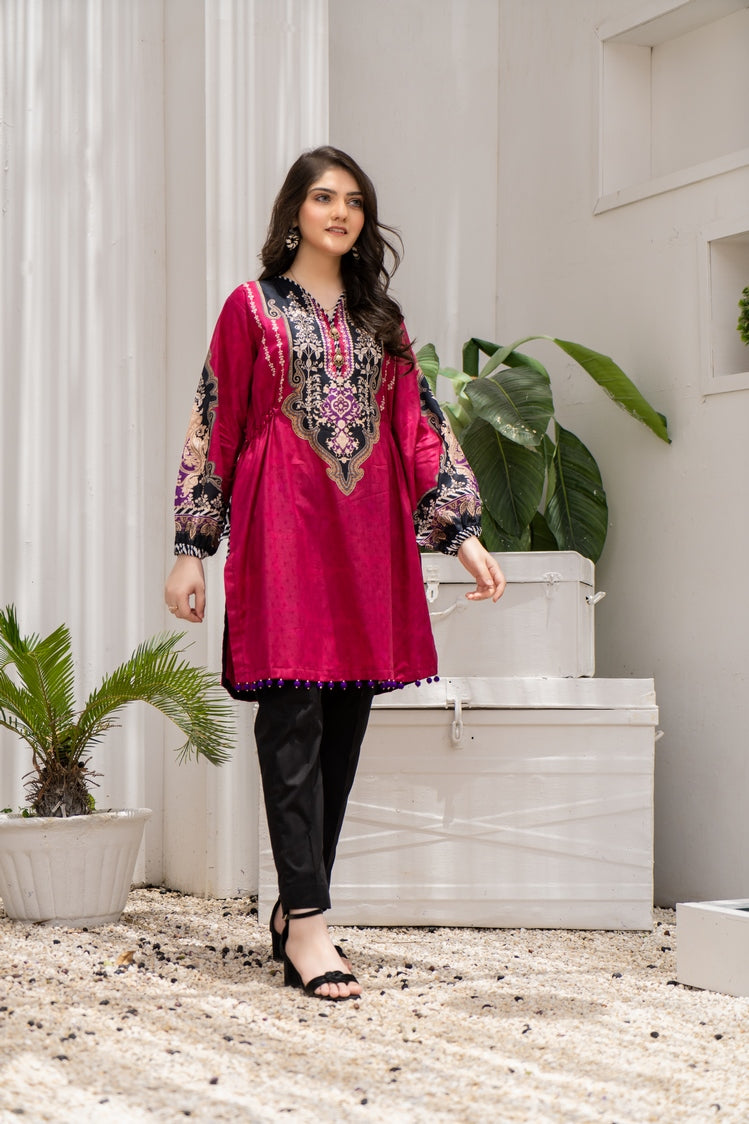 1-PC Unstitched Lawn Jacquard Kurti