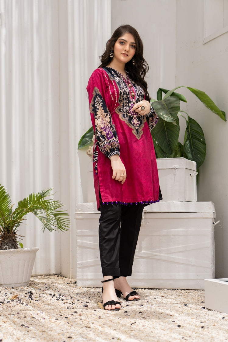 1-PC Unstitched Lawn Jacquard Kurti