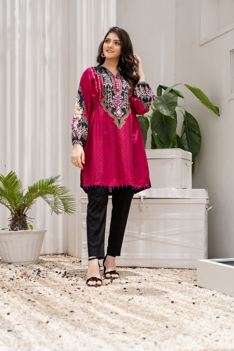 1-PC Unstitched Lawn Jacquard Kurti