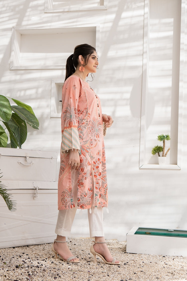 1-PC Unstitched Lawn Jacquard Kurti