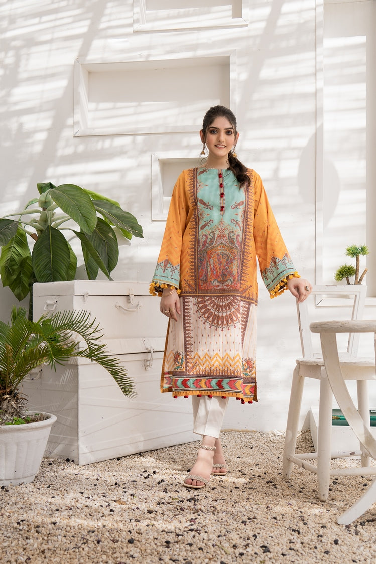 1-PC Unstitched Lawn Jacquard Kurti