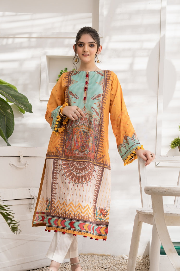 1-PC Unstitched Lawn Jacquard Kurti