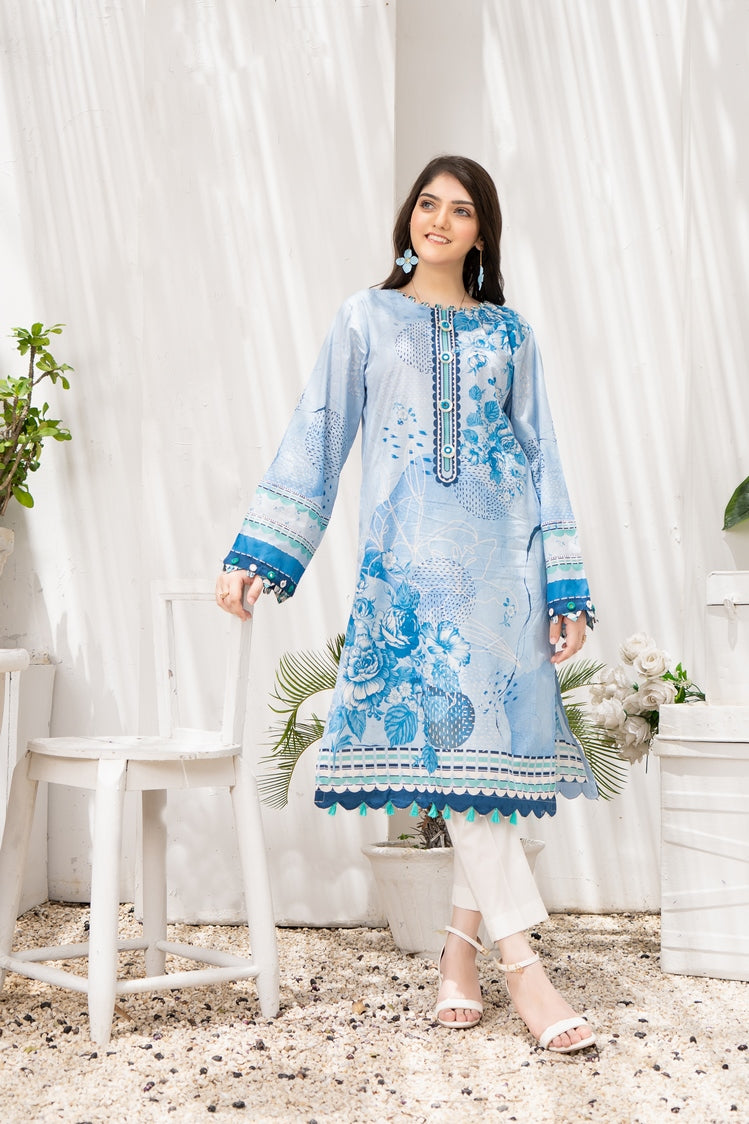 1-PC Unstitched Lawn Jacquard Kurti