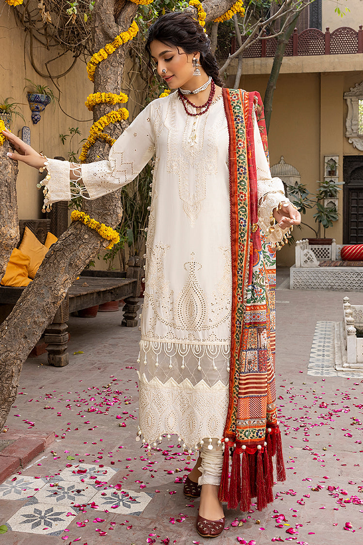 3-PC Unstitched Embroidered Chikankari Lawn Suit