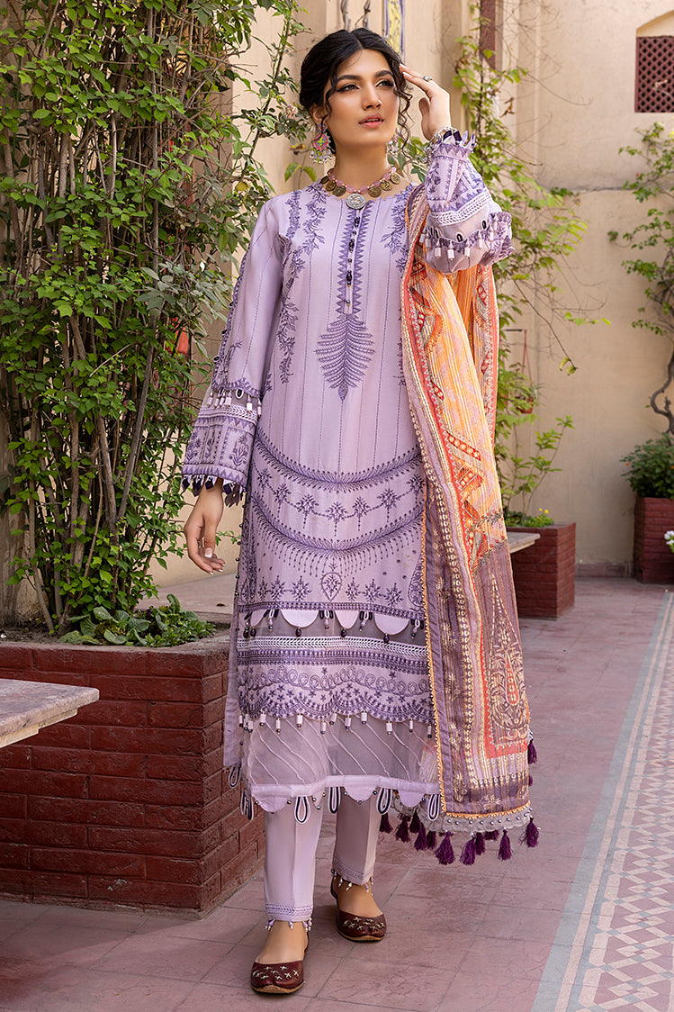 3-PC Unstitched Embroidered Chikankari Lawn Suit