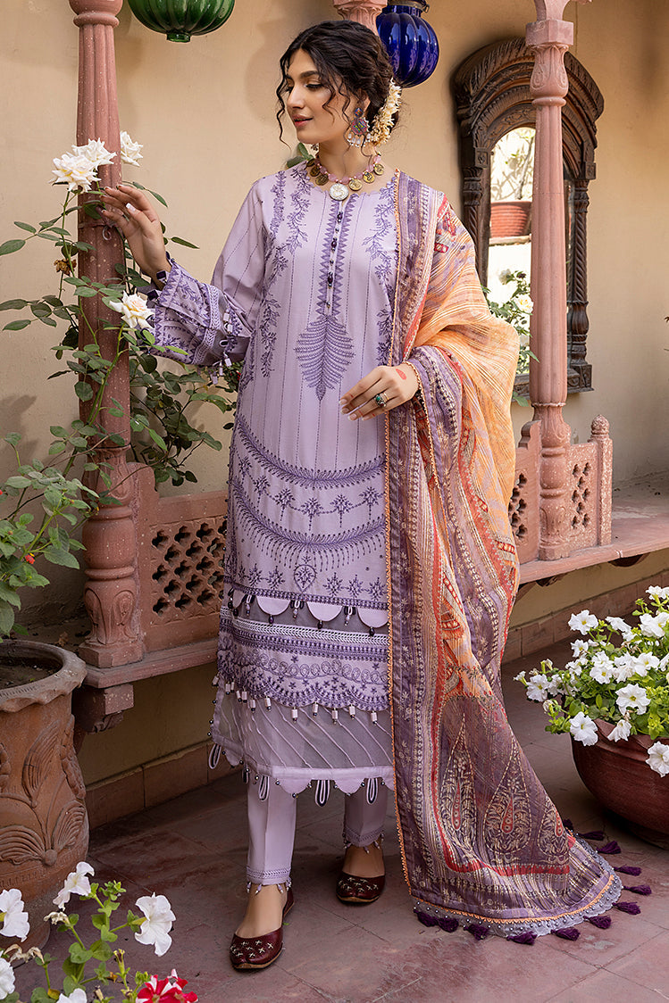 3-PC Unstitched Embroidered Chikankari Lawn Suit