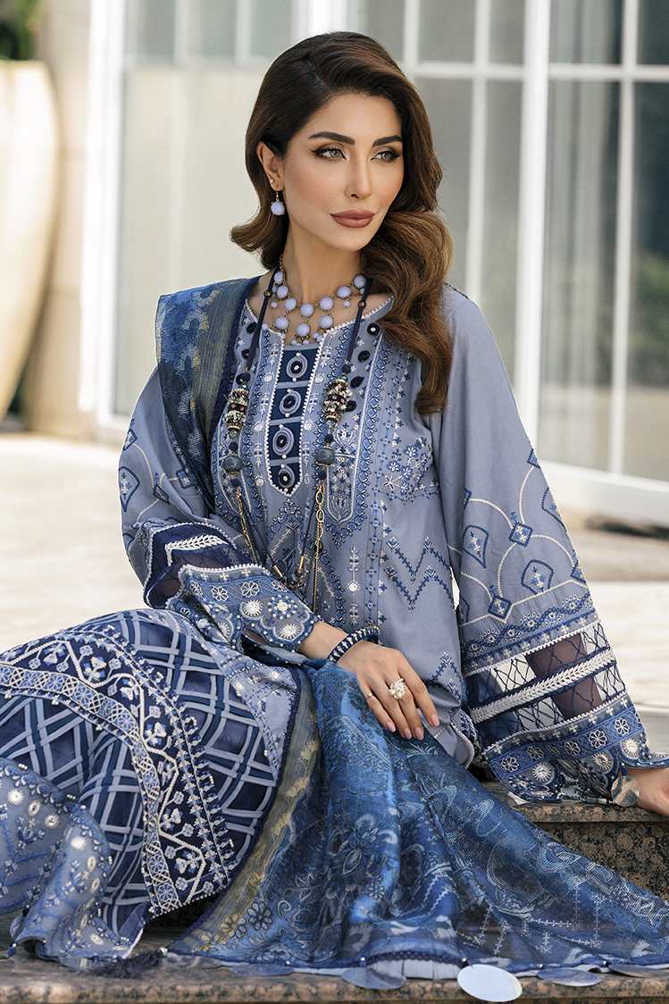 3-PC Unstitched Digital Printed Lawn Suit