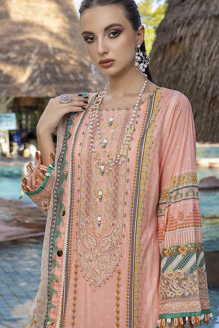 3-PC Unstitched Digital Printed Lawn Suit