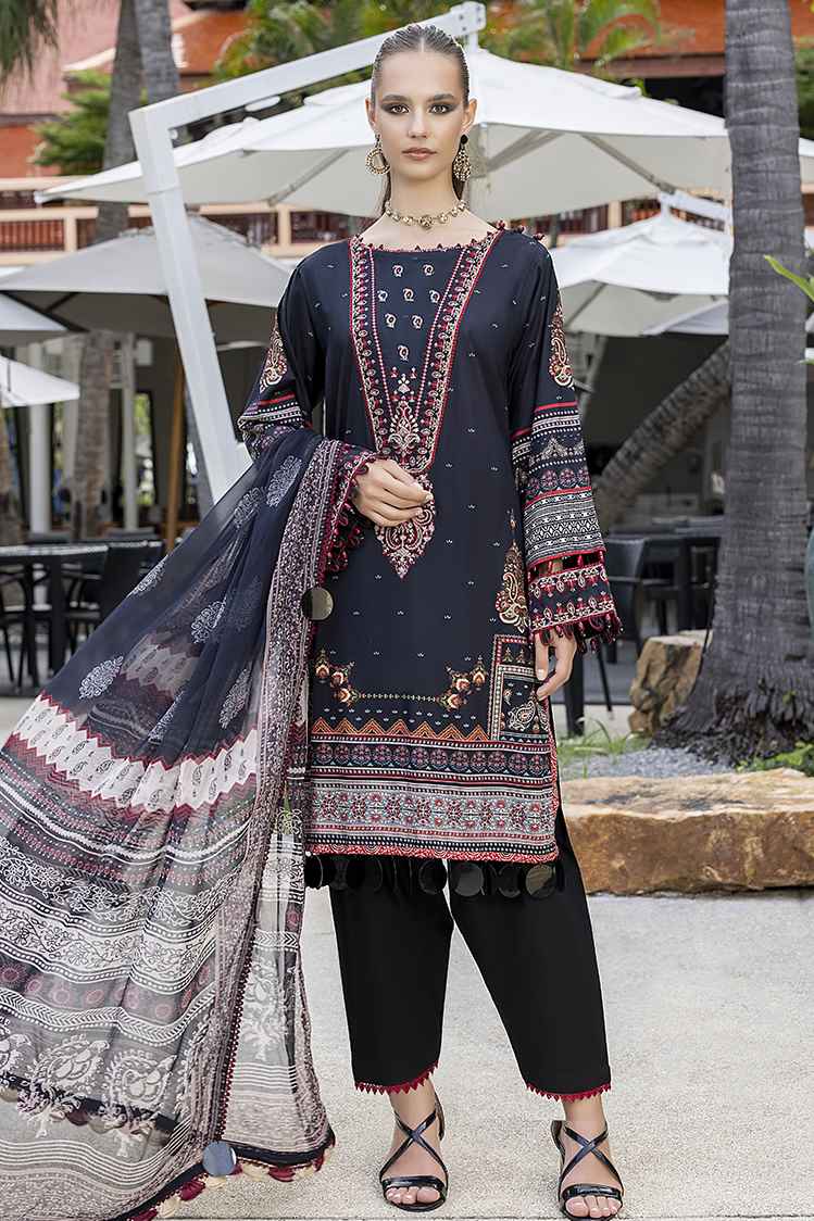 3-PC Unstitched Digital Printed Lawn Suit