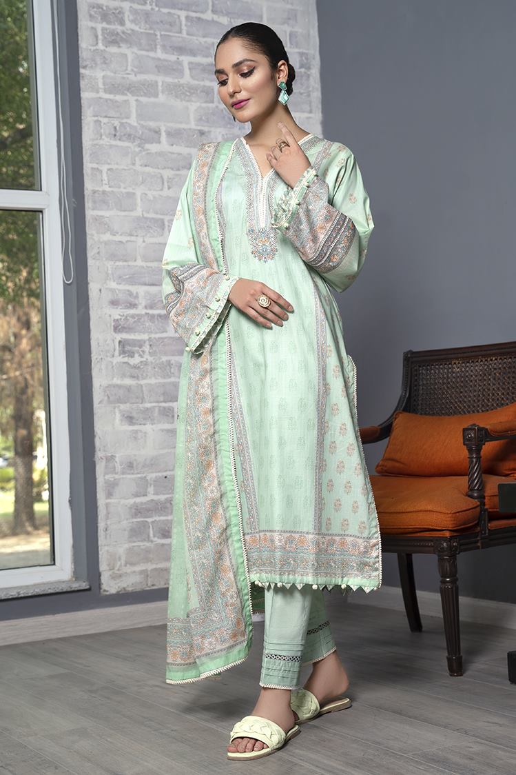 3-PC Unstitched Digital Printed Lawn Suit