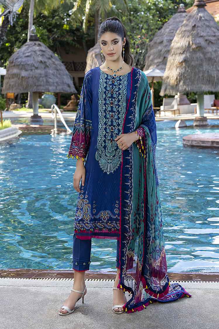 3-PC Unstitched Digital Printed Lawn Suit