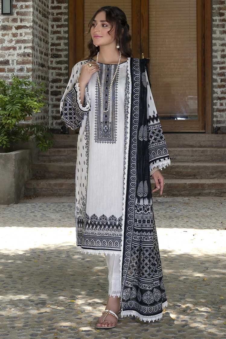 3-PC Unstitched Digital Printed Lawn Suit