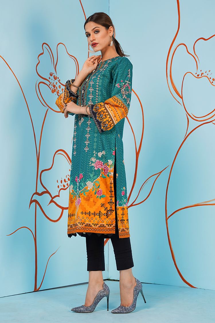 1-PC Stitched Jacquard Kurti