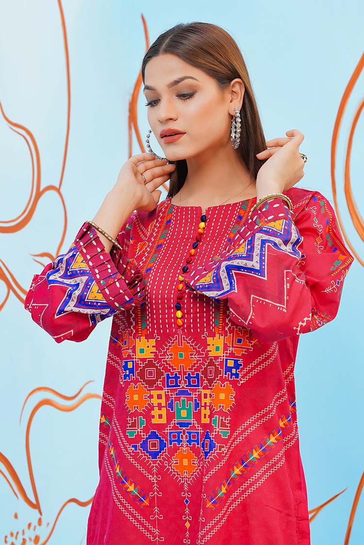 1-PC Stitched Jacquard Kurti