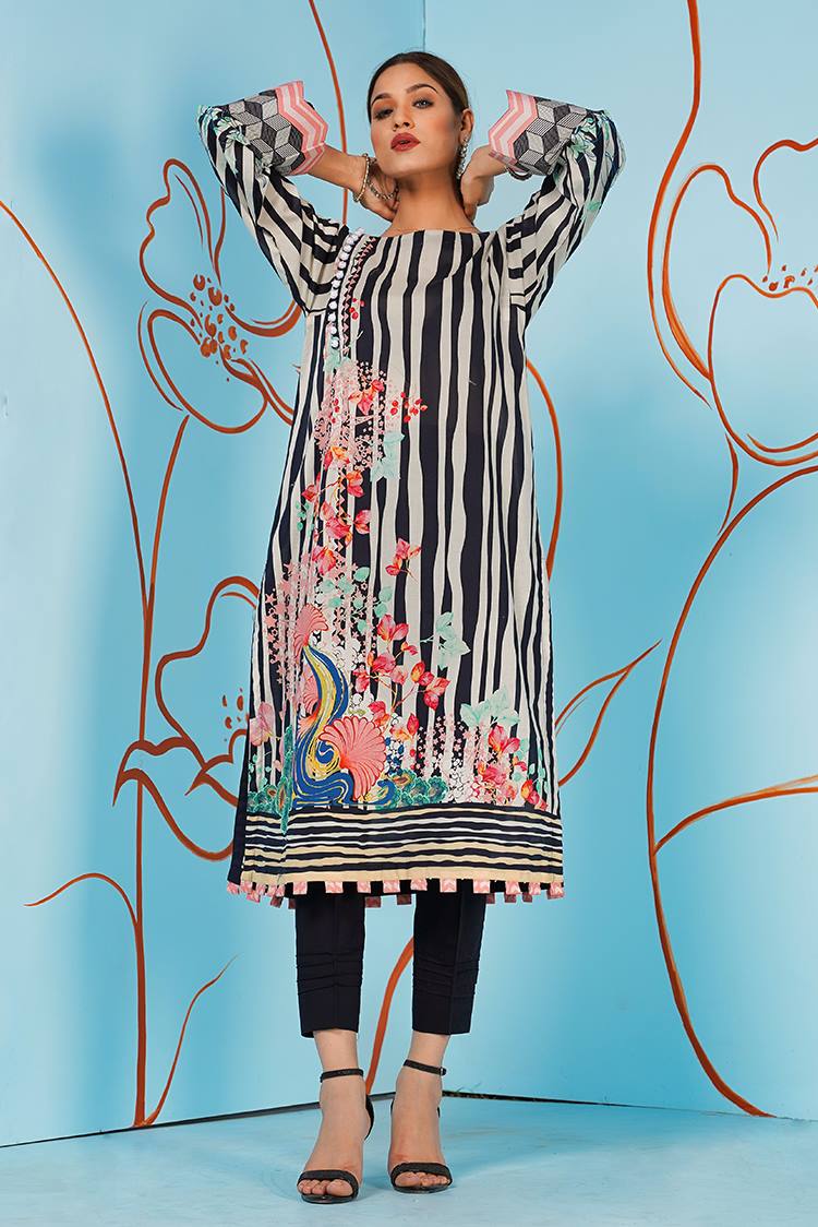 1-PC Stitched Jacquard Kurti