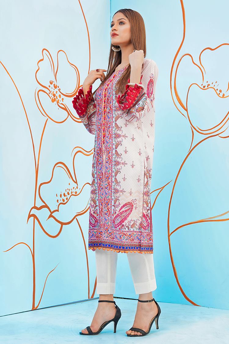 1-PC Stitched Jacquard Kurti