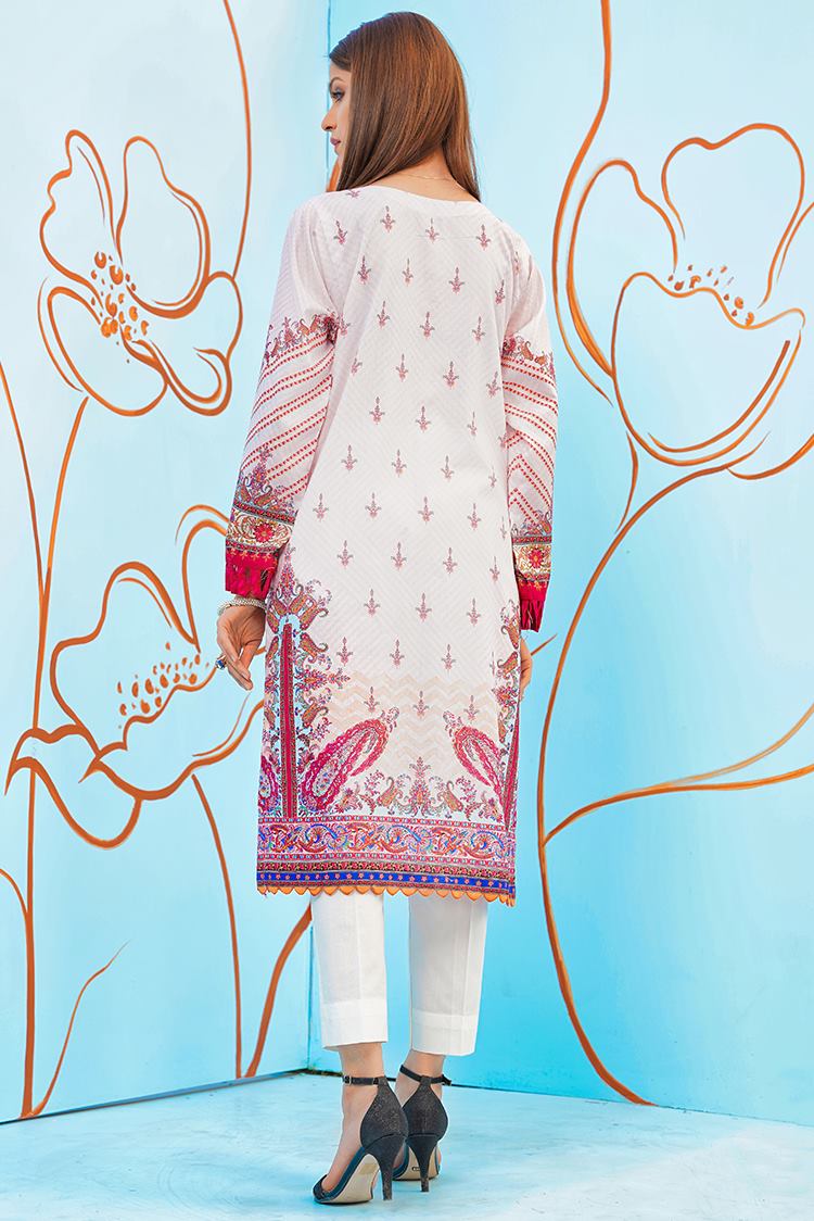 1-PC Stitched Jacquard Kurti