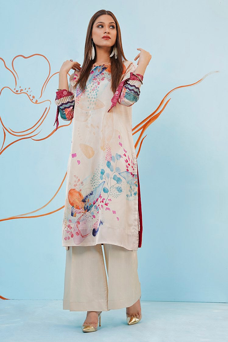 1-PC Unstitched Soft Crepe Kurti