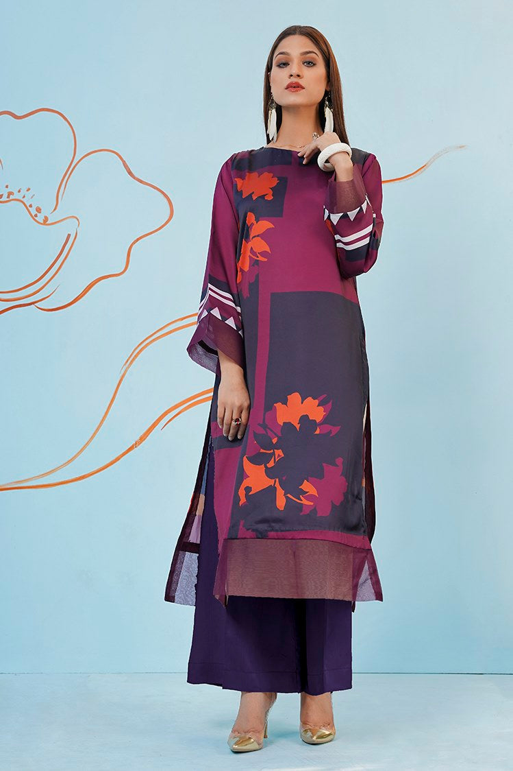 1-PC Unstitched Soft Crepe Kurti